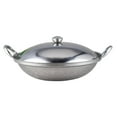 thumbnail image 6 of Zoyueyie 1 Set Food Making Pot Seafood Making Pot Stainless Steel Pan Handle Pot with Lid, 6 of 10