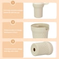 thumbnail image 3 of Bota de silicona para Stanley Cup Thxbag, 900 ml/600 ml, crema, 3 of 6