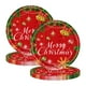 thumbnail image 2 of Paquete de 20 Artículos para Fiestas Navideñas, Vajilla de Papel Desechable para Navidad, Platos de Papel Rojos, 2 of 6