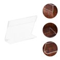 thumbnail image 2 of SHISUYAN Transparent Acrylic Display Holder for Price Tags Stable and Wear Resistant Design Suitable for Supermarket Use 10 Pieces, 2 of 8
