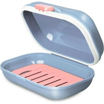 YYhl Travel Soap Case, Leakproof Soap Box with Lid, Bar Soap Holder Draining Soap Dishes for Traveling Bathroom, Shower, Gym, School, Camping, Vacation, Outdoor