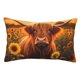 thumbnail image 1 of Balery Vintage Sunflower Cow B Funda de Cojín Estampada, Regalos para Mujeres, Regalos de Amor para Ella, Regalos para Novia o Esposa, Funda de Almohada-14"x20", 1 of 6