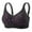 c01Purple, variant on Front Closure Bra for Seniors Women Thin Breathable Comfortable Non-steel Ring Printed Bra for Older Women Green XXL