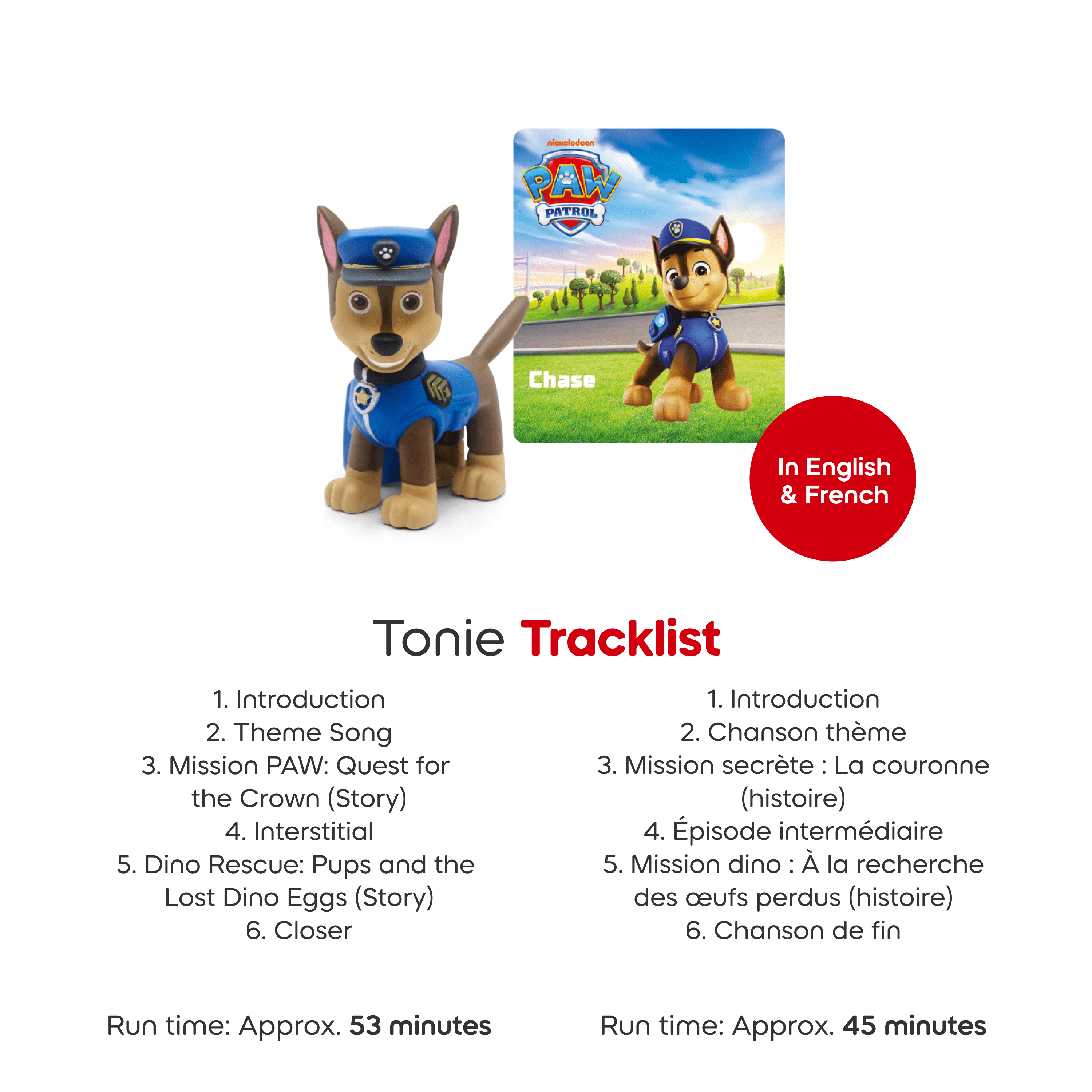 tonies PAW Patrol Toniebox 2 Starter Set - Sunset Red (Bilingual English and French)