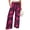 Purple Floral, variant on TIYOMI Plus Size Wide Leg Pants For Women 3X Leopard Elastic High Waisted Pants Drawstring Summer Hawaiian Pants Cheetah Trousers Lounge Pants With Pockets Beach Outfits for Women 3XL 22W 24W
