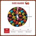 thumbnail image 2 of Rateoe Rainbow Colorful Maple Leaves Pattern Christmas Tree Skirt with Ties, Christmas Tree Decorations, Farmhouse Christmas Decor Xmas Holiday Decorations-36", 2 of 6