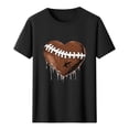 thumbnail image 6 of Xdegoge Football Shirt Mens Game Day Graphic Tee Funny Football Season Top Short Sleeve Crewneck Tops Casual Loose Gameday Gear, 6 of 6