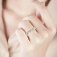 thumbnail image 2 of 18K Gold Plated Cz Band 4mm Women's Wedding Single Row Anniversary Ring Size 6-9, 2 of 4
