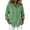 Green, variant on Womens Tops Solid Hooded 3/4 Sleeve Button Down Shirt Summer Casual Linen Plus Size Clothing 2026