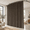 Black-100"W x 84"L (Pack of 1), variant on Black 100"W x 84"L (Pack of 1) Room Divider Curtain System with Ceiling Track