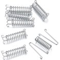 thumbnail image 2 of Boucle à Ressort pour Tente de Camping 4 Pcs Tendeur de Tente Haute Résistance Ressort de Tension en Acier Inoxydable pour Bâches Grilles Accessoires de Camping, 2 of 4