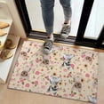 thumbnail image 2 of Yorkie with Pioneer Flower Door Rugs,Washable Non Slip Door Mats Indoor,Decorative Door Mats,Entry Mat Indoor for Entrance,Bedroom,Kitchen,Bathroom,20"x32", 2 of 6