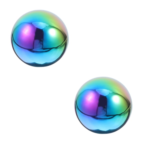 FUEENIRVA Multi-Color Stainless Steel Ball Mirror Polished for Decoration 2Pcs