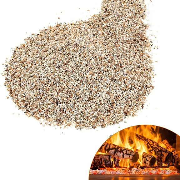 Silica Sand for Fire Pits Fireplaces,Bexikou 50g Fireproof Base Layer Fire Sand Gas Fire Pits Filler Under Lava Rock or Fire Glass,Garden and Landscape Decoration for Succulents, Vase Fillers