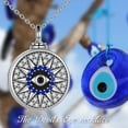 thumbnail image 2 of Evil Eye Urn Necklaces for Ashes Sterling Silver Evil Eye Cremation Jewelry Memory Jewelry for Women Men, 2 of 7