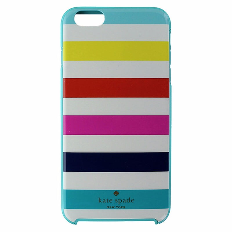Kate Spade Hybrid Case for iPhone 6 Plus/ 6s Plus - Candy Stripes / Light  Blue 