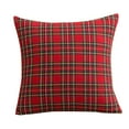thumbnail image 7 of Leojiow 2 Pack Christmas Plaid Decorative Throw Pillow Covers Scottish Tartan Cushion Case For Farmhouse Home Holiday Decor Red And Green B A, 7 of 7