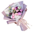 thumbnail image 3 of Hermoso ramo de jabón, flores artificiales perfumadas con rosas de simulación para Valentín, aniversario, a de acción de Violeta perfecl Jabon Floral, 3 of 7