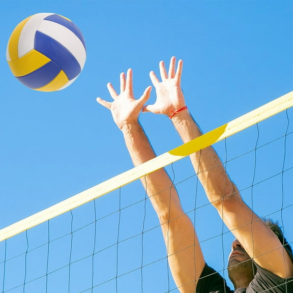 SEWCHICS 2-Pack Soft Indoor Volleyballs in Assorted Colors for Sports Training, Practice, and School Entrance Exams