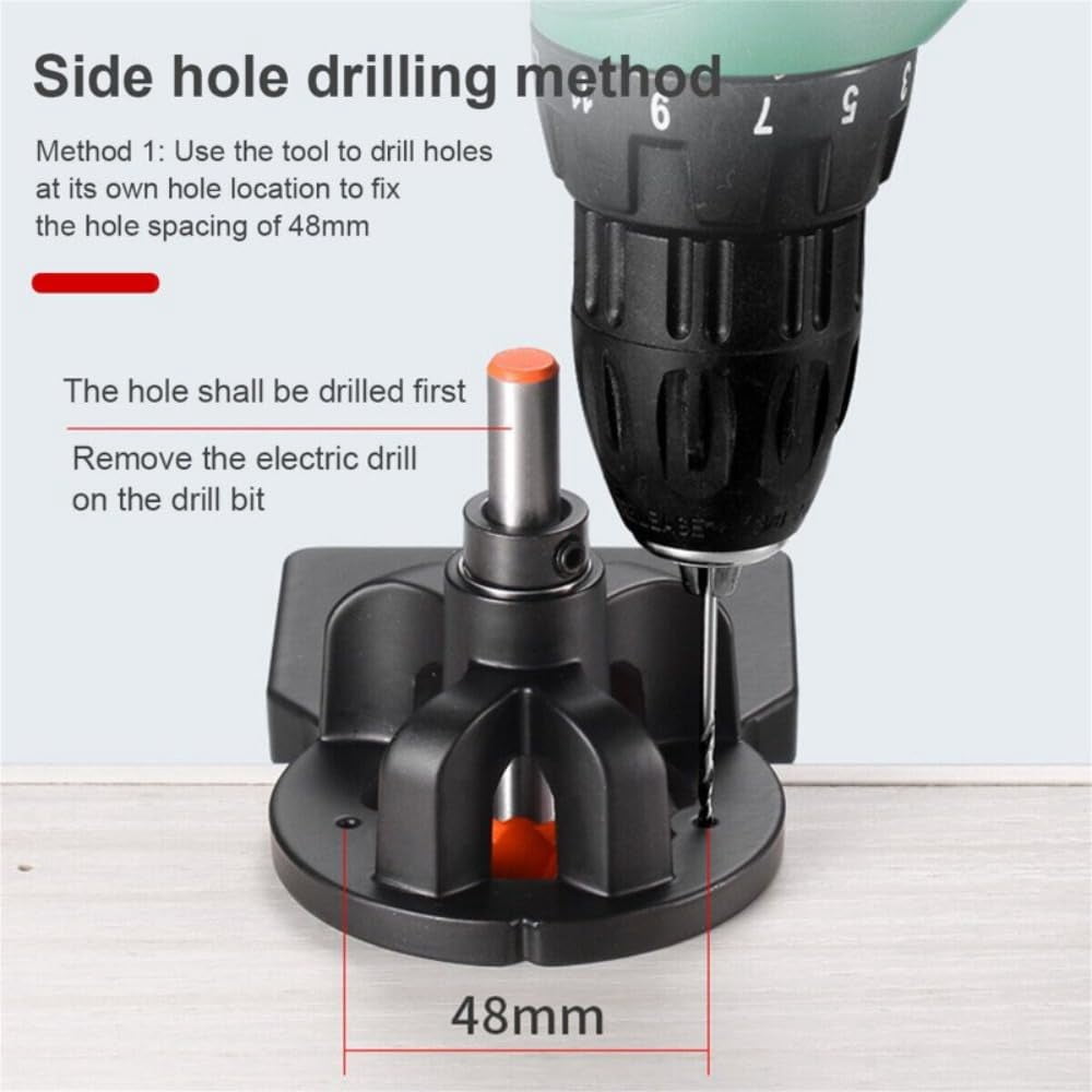 Positioning Hinge Hole Punch, Concealed Hinge Jig With Punch Locator Set