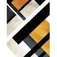 thumbnail image 2 of Grey, Jace 25x32 Black Ornate Wood Framed with Double Matting Museum Art Print Titled - Golden Layers, 2 of 4