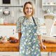 thumbnail image 4 of Chefs Kitchen Aprons, Floral Aprons for Women Adjustable Apron with Pocket Cooking Apron Waterproof Apron for Kitchen//Gardening, 4 of 4