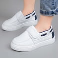 thumbnail image 3 of Girl Slip On Sneakers Hook and Loop Low Top Casual Walking Shoes School Comfort Footwear, 3 of 10