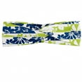 thumbnail image 1 of Floral Headband, Stripes with Nature Blossom Silhouettes Coming of the Spring Theme, Elastic and Soft Women's Bandana for Sports and Everyday Use, Grey Red Coconut, by Ambesonne, 1 of 3