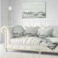 thumbnail image 3 of Designart Grey Sea Waves - Seascape Throw Pillow - 12x20, 3 of 5