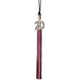 thumbnail image 5 of Class Act Graduation Graduation Tassel - 2020 - Bling Charm - 3 Color, Black / Burgundy / Silver, 5 of 8