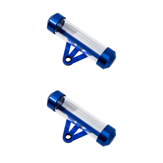 relayinert Aluminum Alloy Easy To Install Motorcycle Tax Disc Holder Waterproof And Durable Waterproof And Not blue 2Set