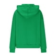 thumbnail image 5 of Otntypg Womens Cable Knit Hooded Sweater Tops Loose Fit Casual Fall Winter Long Sleeve Drawstring Button V Neck Solid Color Hoodie Outwear Coat with Pockets Mint Green S, 5 of 7