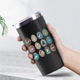 thumbnail image 2 of 20oz Powder Coated Easter Tumbler with Telescopic Straw, Insulated Travel Mug, [Easter Theme] Print, 2 of 6