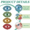 thumbnail image 4 of Rhinestone 8 PCS Egypt Evil Eye Patch 1.4x2.1inches 4 Color Bling Rhinestone Beaded Patches Evil Eye Beaded Appliques Patch Glitter Eye Shape Sew On Applique for Cloth Backpack Decoration, 4 of 6
