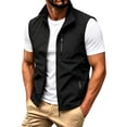 thumbnail image 3 of Awwp Men's Vests Casual Multi-Pocket Outdoor Vest Men's Casual Outdoor Lightweight Vest Quick Dry Fishing Hunting Photo Sleeveless Vest with Pockets Black Size: 2Xl, 3 of 6