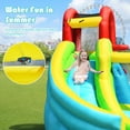thumbnail image 6 of Gymax Inflatable Kids Water Slide Jumper Bounce House Splash Water Pool W/ 480W Blower, 6 of 10