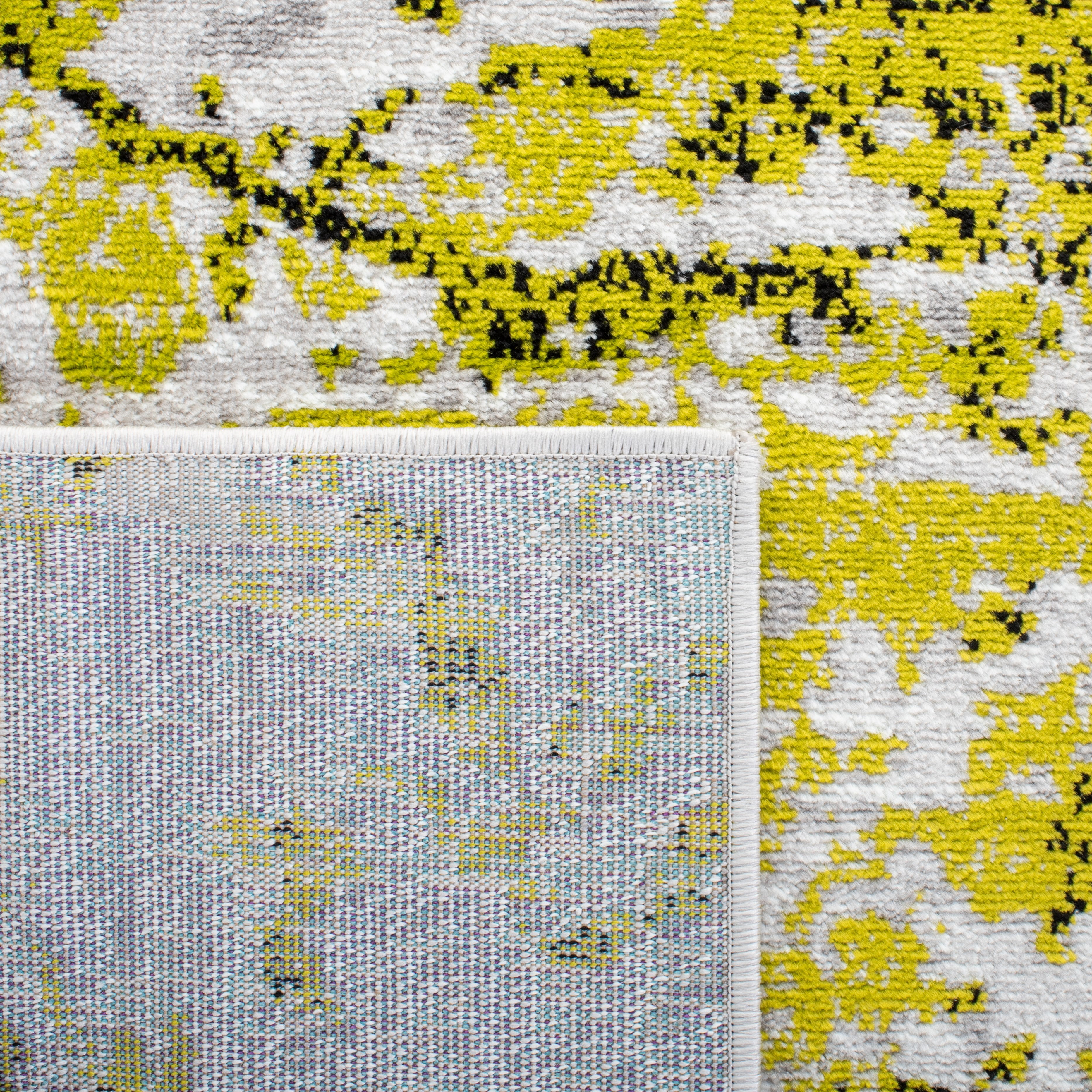 SAFAVIEH Skyler Joisse Distressed Area Rug, Grey/Green, 4' x 6'