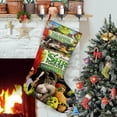 thumbnail image 1 of Shrek Tema: Calcetines de Navidad, fino lino blanco para colgar en escaleras y chimenea, decoración navideña para el hogar, regalo de Navidad. 54cm × 38cm, 1 of 5