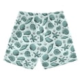 thumbnail image 2 of joogoo Boys Swim Trunks Seashells and Starfish Beach Board Shorts Drawstring Swimsuit M, 2 of 6