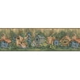 thumbnail image 2 of Concord Wallcoverings Prepasted Wallpaper Border Featuring Birdhouse Nature Scenery Colors Green Beige Blue Gray Size 7 Inch by 15 ft BG76310L, 2 of 4