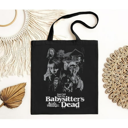 vintage Don t Tell Mom The Babysitter s Dead Horror Tote Bag-TH23864