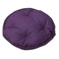 thumbnail image 3 of Taburete de material cuero Artificial Cubre Asiento de Silla Equipo Reemplazo Púrpura 40x10cm, 3 of 7