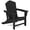 Black, variant on KINGYES HDPE Adirondack Chair, All-Weather Outdoor Fire Pit Chairs for Patio Deck Lawn, Orange