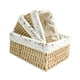 thumbnail image 5 of 3x cesta tejida para estante, cesta para servir, cestas de almacenamiento tejidas a mano, cesta de despensa tejida, contenedor para Patio, verduras, , beige, 5 of 8