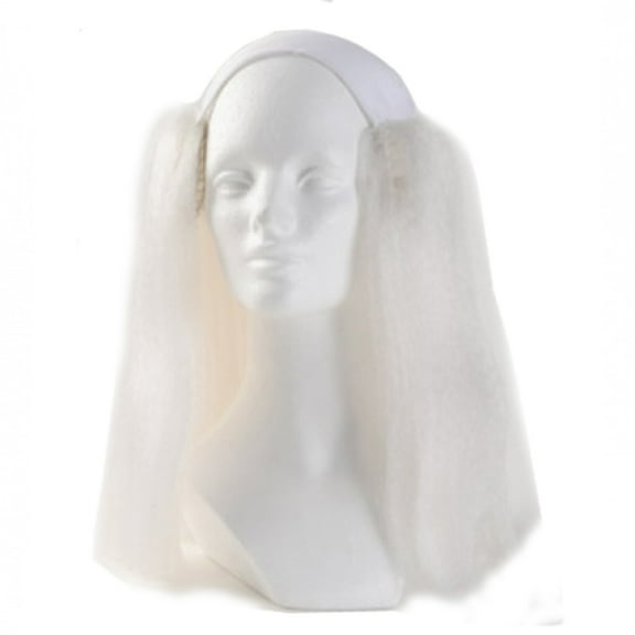 Clown Antics White Bald Clown Straight Wig