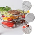 thumbnail image 4 of Air Fryer Rack Detachable Dehydration Rack Stainless Steel Dehydrator Rack, 4 of 7