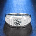 thumbnail image 6 of K-KED 1.0 Carat Moissanite Engagement Ring for Men 925 Silver D Color GRA Certificate, 6 of 7