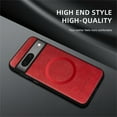 thumbnail image 2 of Allytechgroup Magnetic for Google Pixel 7 Case, Compatible with MagSafe Support Magnetic Car Phone Mount PU Leather Slim Phone Case for Women Men for Google Pixel 7, Winered, 2 of 9
