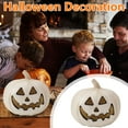 thumbnail image 3 of 10 Inch Decorative Pumpkin Ornament, Jack-O'-Lantern Face Design, Battery-Powered (Batteries Not Included), Versatile Indoor Outdoor Decoration For Home Garden Party,, 3 of 5