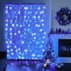 thumbnail image 5 of Curtain Lights with Remote, 10x10ft Blue and White Christmas Lights Outdoor, 8 Modes Hanging String Lights for Bedroom Party Window,, 5 of 8